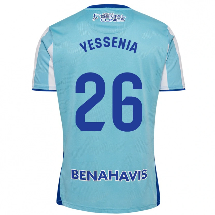DanxenレディースYessenia Alcaide Martin#26空色白ホームシャツ2025/26ジャージーユニフォーム