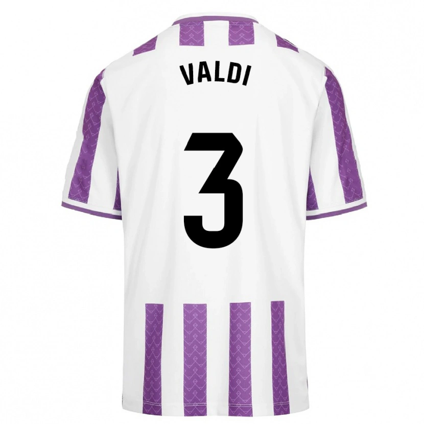 DanxenレディースLaura Valdivieso Velasco#3紫白ホームシャツ2025/26ジャージーユニフォーム