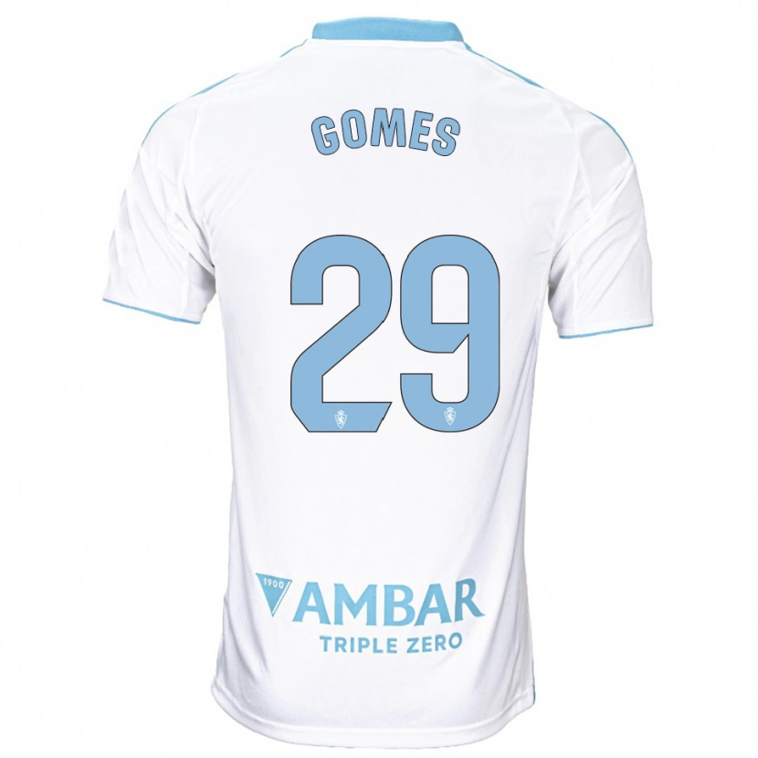 DanxenレディースAle Gomes#29白空色ホームシャツ2025/26ジャージーユニフォーム