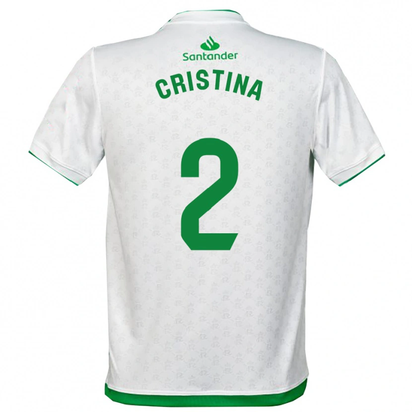 DanxenレディースCristina Muñoz García#2緑白ホームシャツ2025/26ジャージーユニフォーム