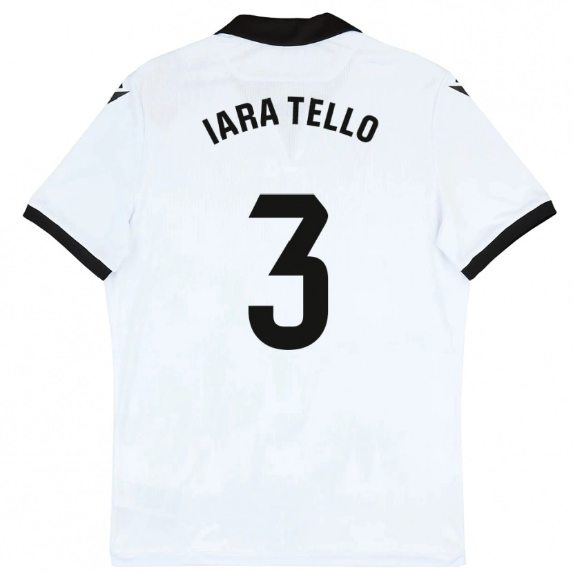 DanxenレディースIara Tello#3白黒ホームシャツ2025/26ジャージーユニフォーム