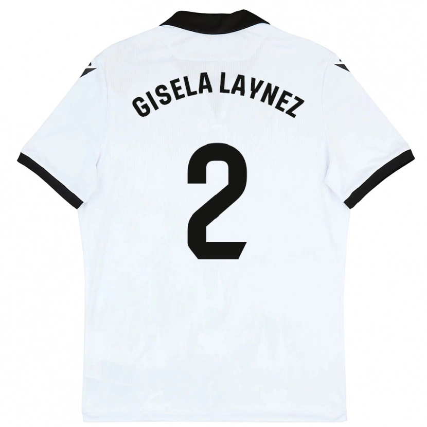 DanxenレディースGisela Laynez#2白黒ホームシャツ2025/26ジャージーユニフォーム