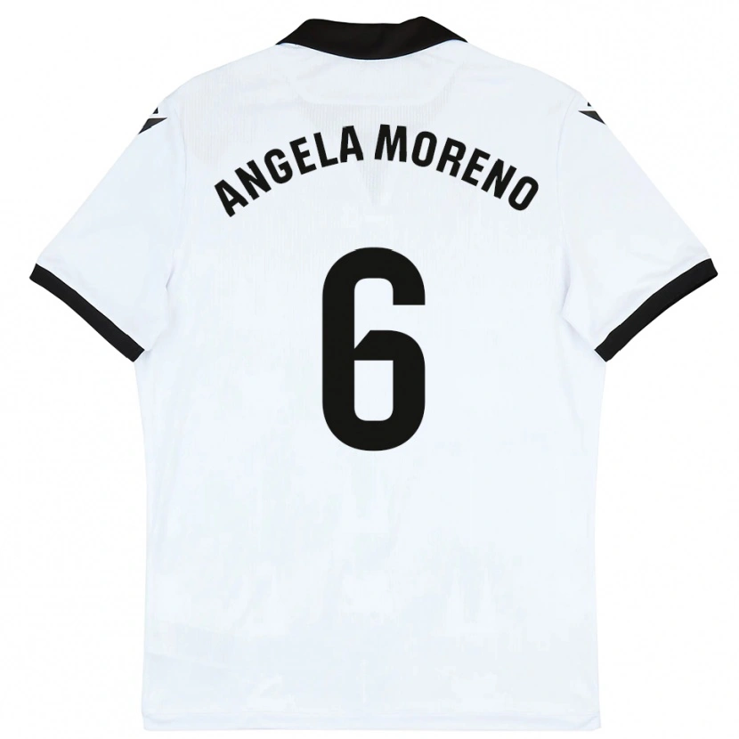 DanxenレディースAngela Moreno#6白黒ホームシャツ2025/26ジャージーユニフォーム