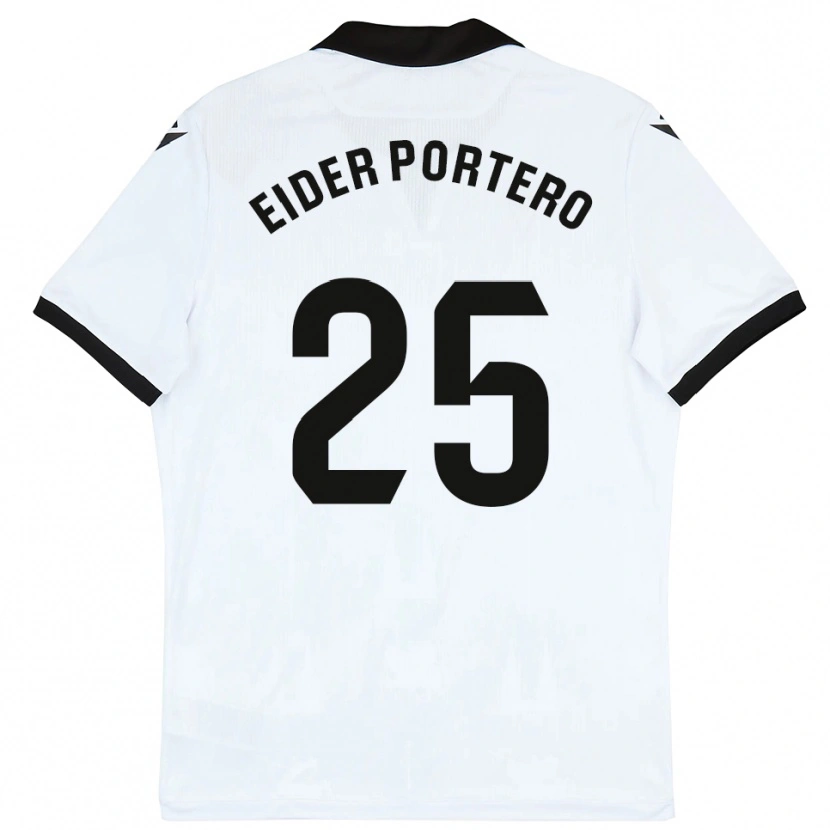 DanxenレディースEider Portero#25白黒ホームシャツ2025/26ジャージーユニフォーム