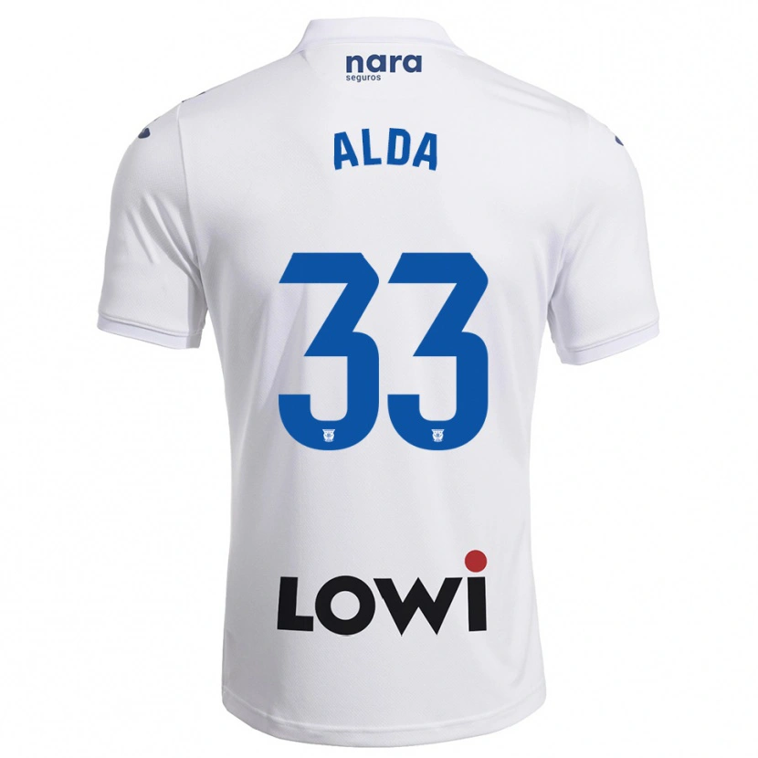 DanxenレディースÁlex Alda#33白紺ホームシャツ2025/26ジャージーユニフォーム