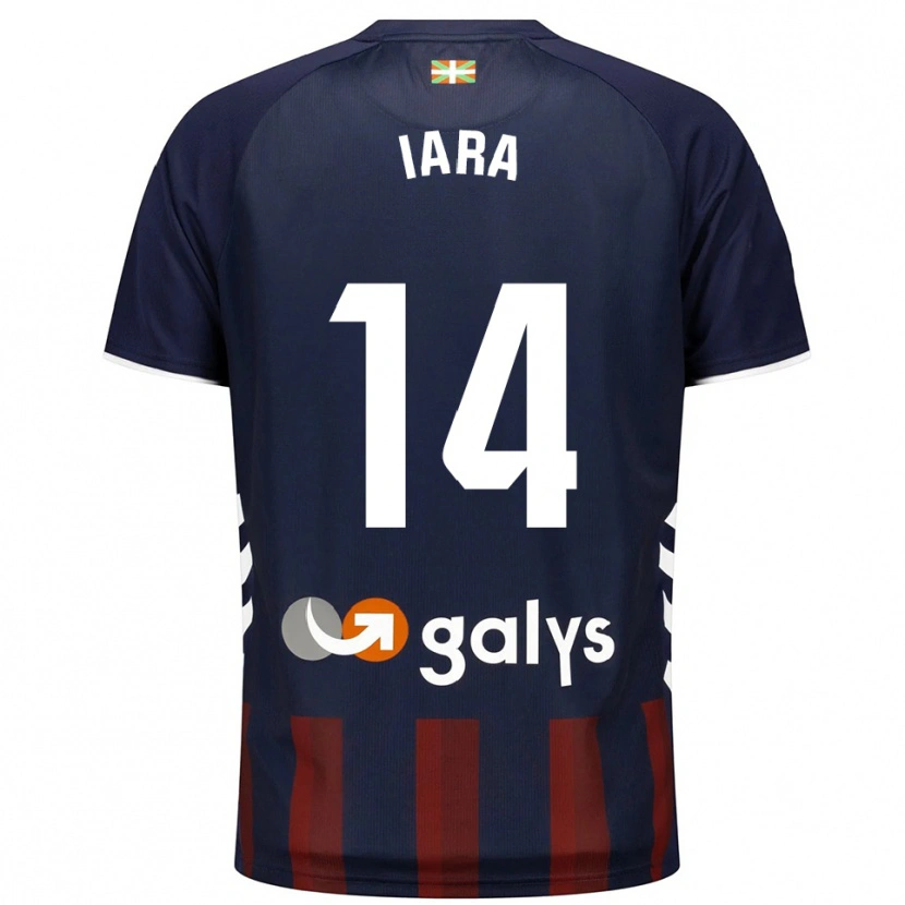 DanxenレディースIara Lacosta Sánchez#14紺赤ホームシャツ2025/26ジャージーユニフォーム