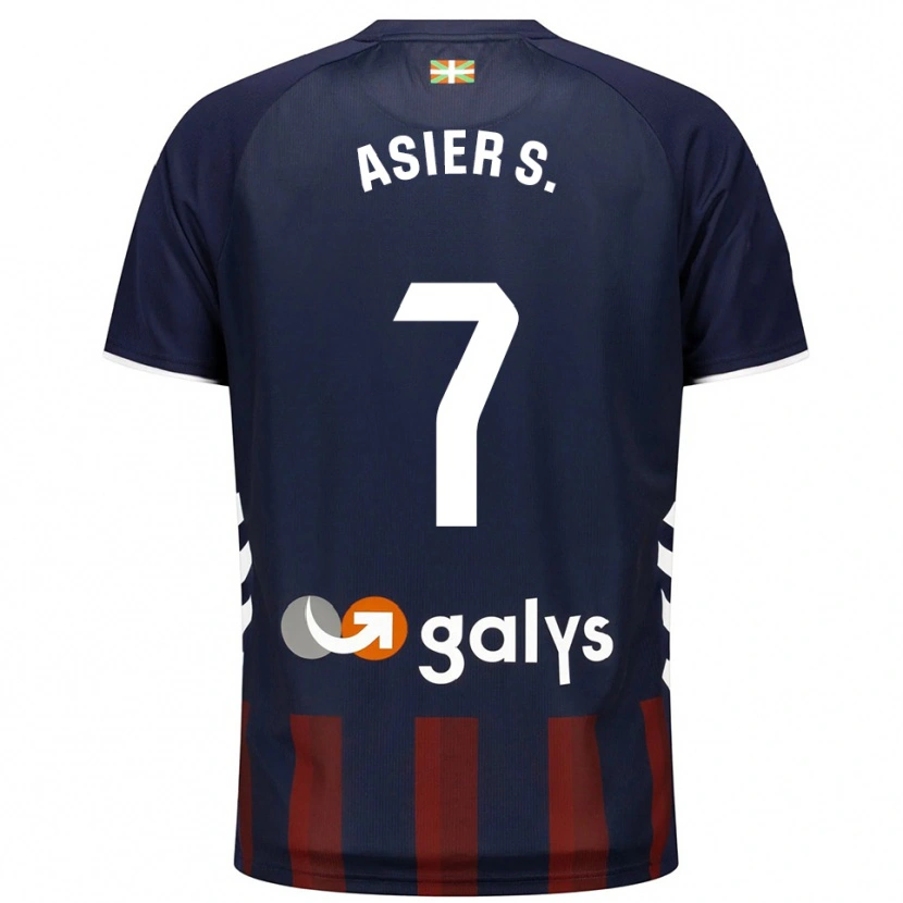 DanxenレディースAsier Sánchez#7紺赤ホームシャツ2025/26ジャージーユニフォーム