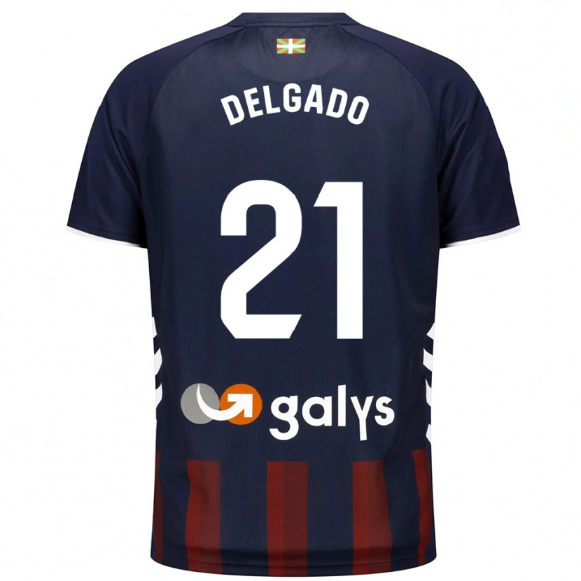 DanxenレディースMarc Delgado#21紺赤ホームシャツ2025/26ジャージーユニフォーム