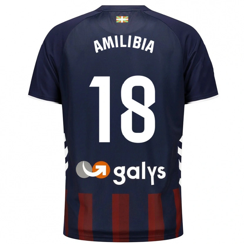 DanxenレディースAnartz Amilibia#18紺赤ホームシャツ2025/26ジャージーユニフォーム