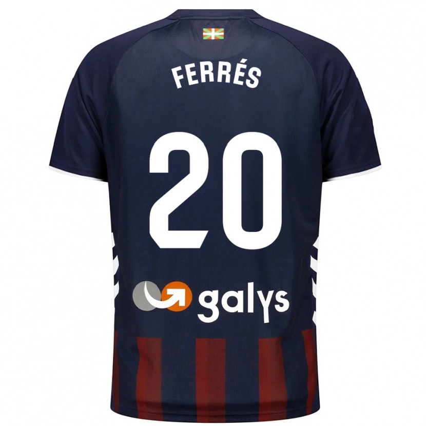DanxenレディースLlorenç Ferrés#20紺赤ホームシャツ2025/26ジャージーユニフォーム