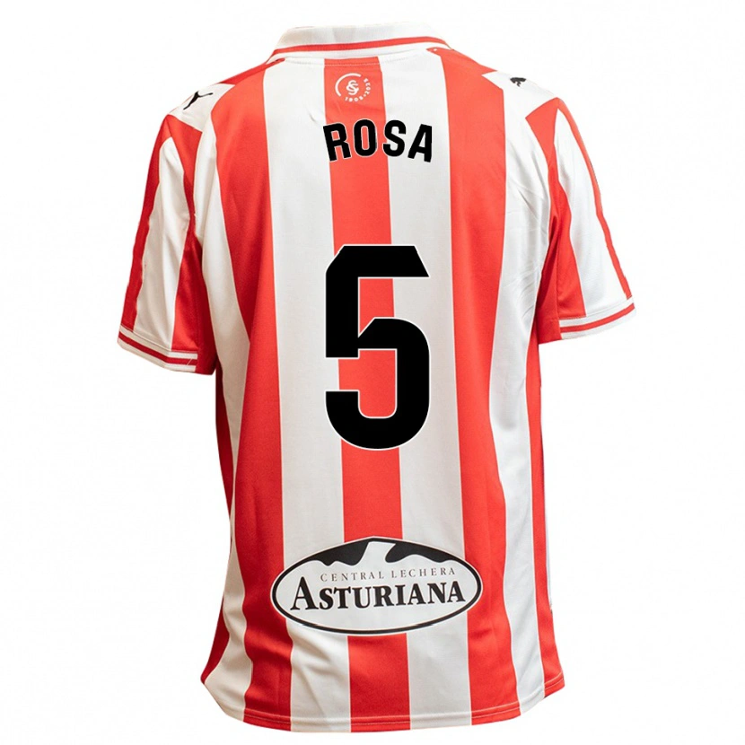 DanxenレディースRosa Menendez Garcia#5白赤ホームシャツ2025/26ジャージーユニフォーム