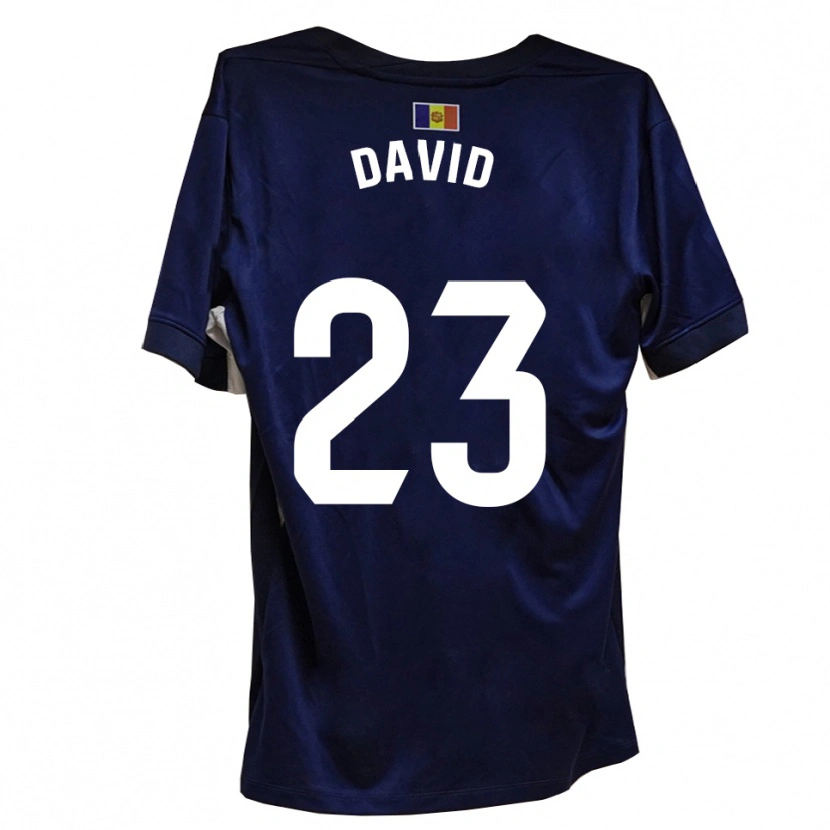 DanxenレディースDavid De La Fuente#23ネイビー 白ホームシャツ2025/26ジャージーユニフォーム