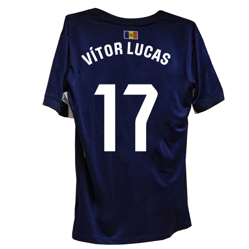 DanxenレディースBruno Vítor Lucas#17ネイビー 白ホームシャツ2025/26ジャージーユニフォーム