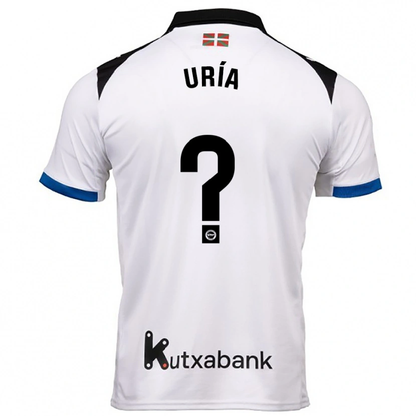 DanxenレディースIker Uría#0白青アウェイシャツ2025/26ジャージーユニフォーム