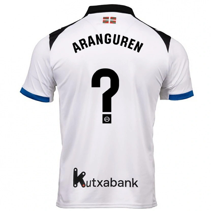 DanxenレディースAitor Aranguren#0白青アウェイシャツ2025/26ジャージーユニフォーム