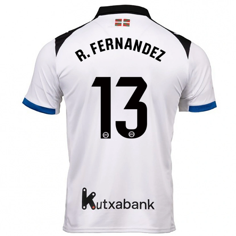 Danxenレディースラウル・フェルナンデス#13白青アウェイシャツ2025/26ジャージーユニフォーム