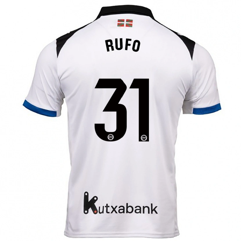 DanxenレディースDennis Rufo#31白青アウェイシャツ2025/26ジャージーユニフォーム