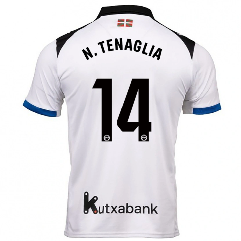 Danxenレディースナウエル・テナグリア#14白青アウェイシャツ2025/26ジャージーユニフォーム