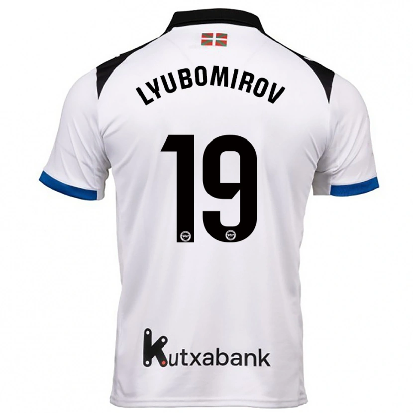 DanxenレディースDaniel Lyubomirov#19白青アウェイシャツ2025/26ジャージーユニフォーム