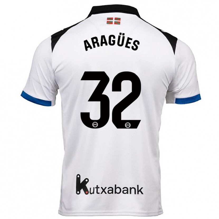 DanxenレディースChema Aragües#32白青アウェイシャツ2025/26ジャージーユニフォーム