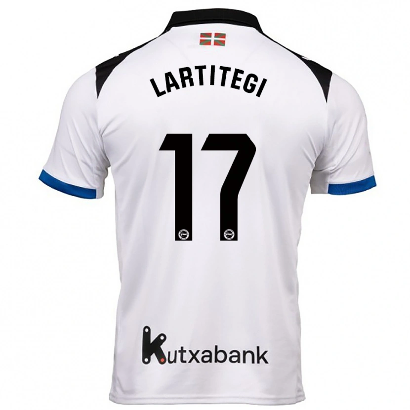 DanxenレディースJulen Lartitegi#17白青アウェイシャツ2025/26ジャージーユニフォーム