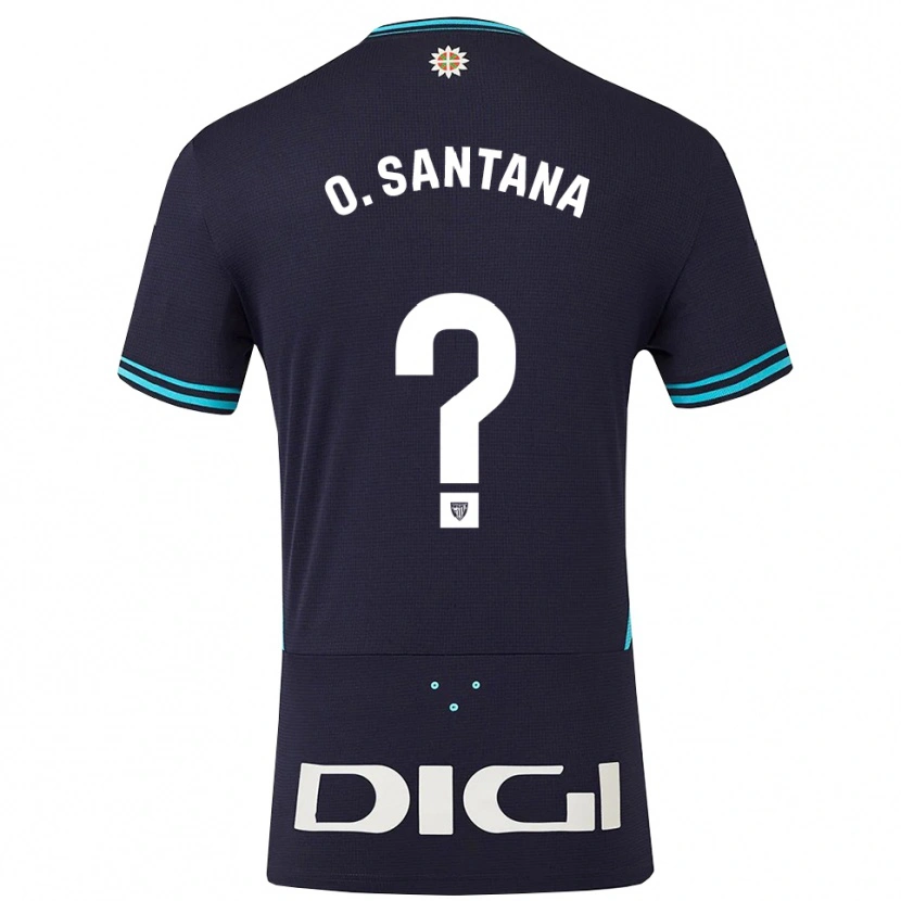 DanxenレディースOlatz Santana Amado#0紺空色アウェイシャツ2025/26ジャージーユニフォーム