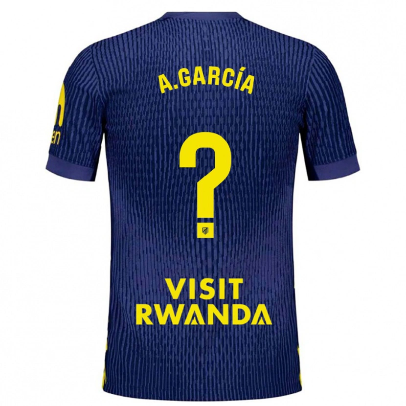 DanxenレディースAimar García#0紺黄アウェイシャツ2025/26ジャージーユニフォーム