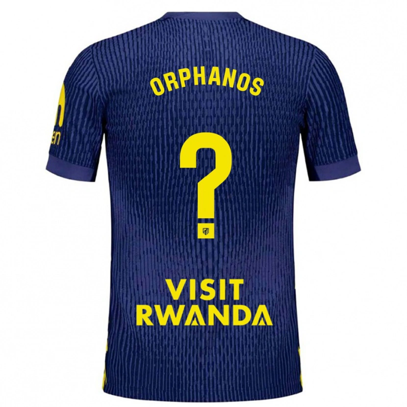 DanxenレディースStamatis Orphanos#0紺黄アウェイシャツ2025/26ジャージーユニフォーム