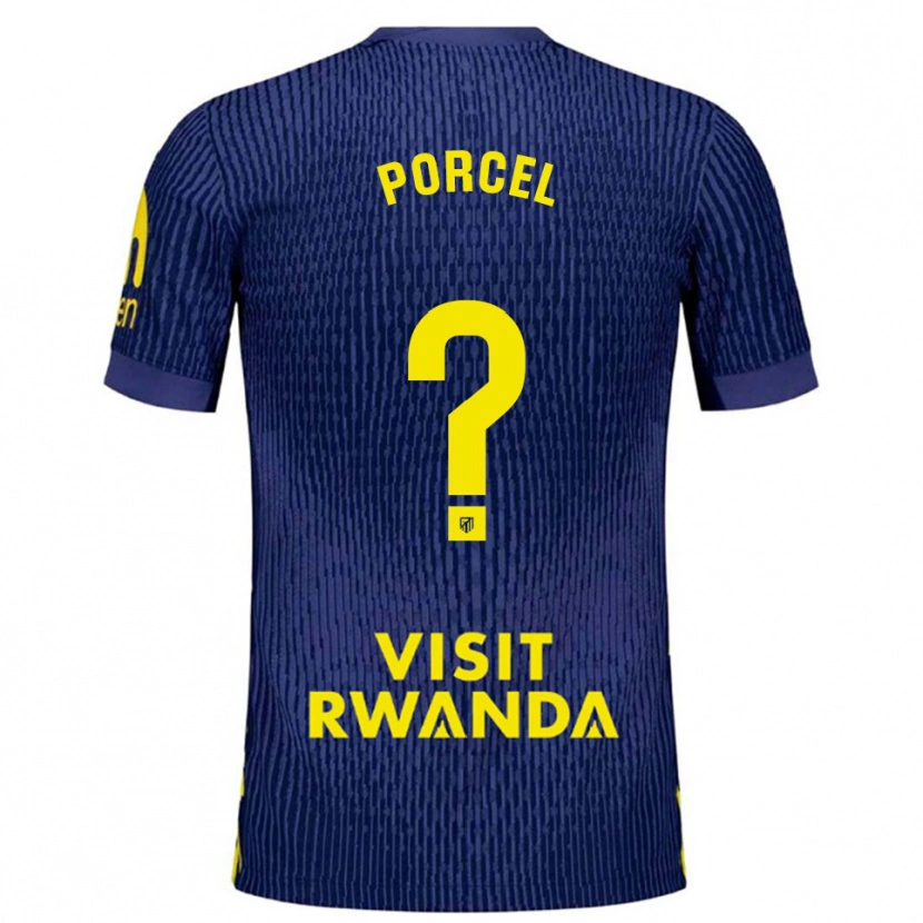 Danxenレディースロベルト・ポーセル#0紺黄アウェイシャツ2025/26ジャージーユニフォーム