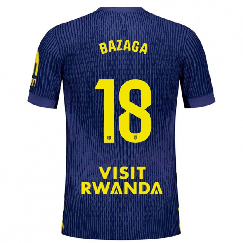DanxenレディースÓscar Bazaga#18紺黄アウェイシャツ2025/26ジャージーユニフォーム