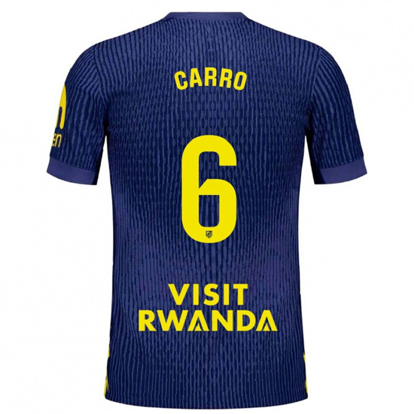 Danxenレディースミケル・カロ#6紺黄アウェイシャツ2025/26ジャージーユニフォーム