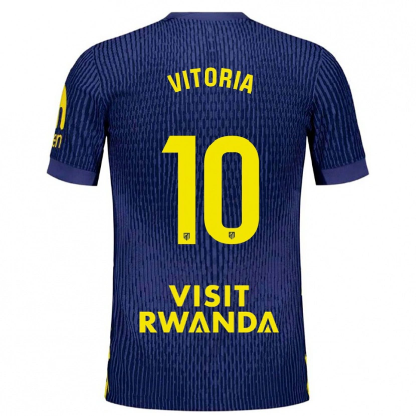 DanxenレディースAna Vitória#10紺黄アウェイシャツ2025/26ジャージーユニフォーム