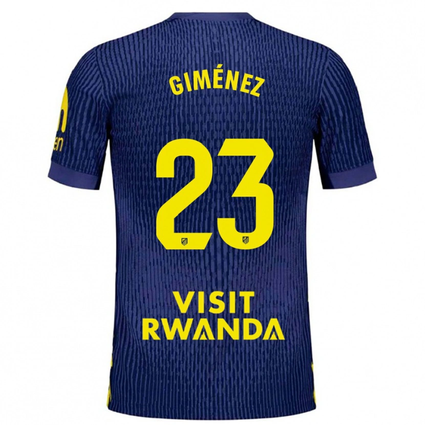 DanxenレディースCarlos Giménez#23紺黄アウェイシャツ2025/26ジャージーユニフォーム