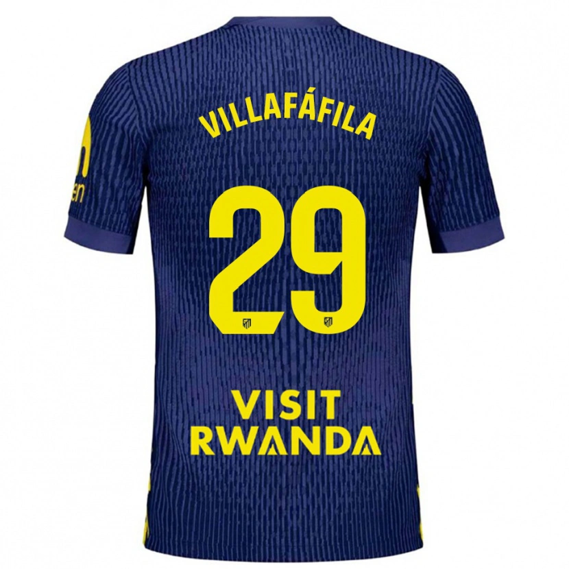 DanxenレディースMariano Villafáfila#29紺黄アウェイシャツ2025/26ジャージーユニフォーム