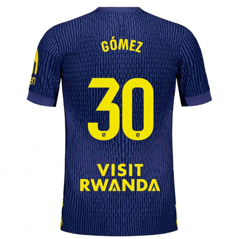 DanxenレディースRubén Gómez#30紺黄アウェイシャツ2025/26ジャージーユニフォーム