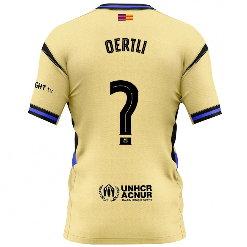 DanxenレディースLorenzo Oertli#0黄黒アウェイシャツ2025/26ジャージーユニフォーム