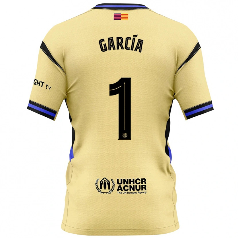 Danxenレディースジョアン・ガルシア#1黄黒アウェイシャツ2025/26ジャージーユニフォーム