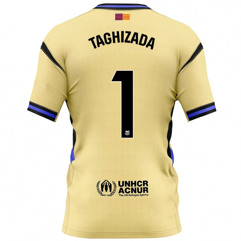 DanxenレディースEldar Taghizada#1黄黒アウェイシャツ2025/26ジャージーユニフォーム