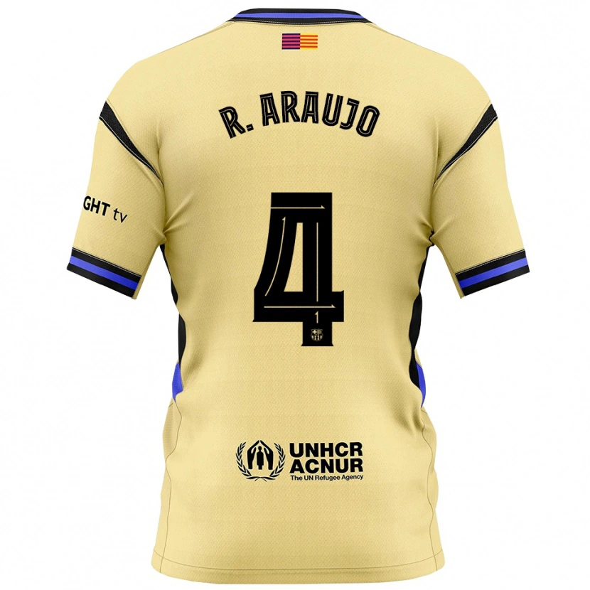 Danxenレディースロナルド・フェデリコ・アラウージョ・ダ・シルバ#4黄黒アウェイシャツ2025/26ジャージーユニフォーム