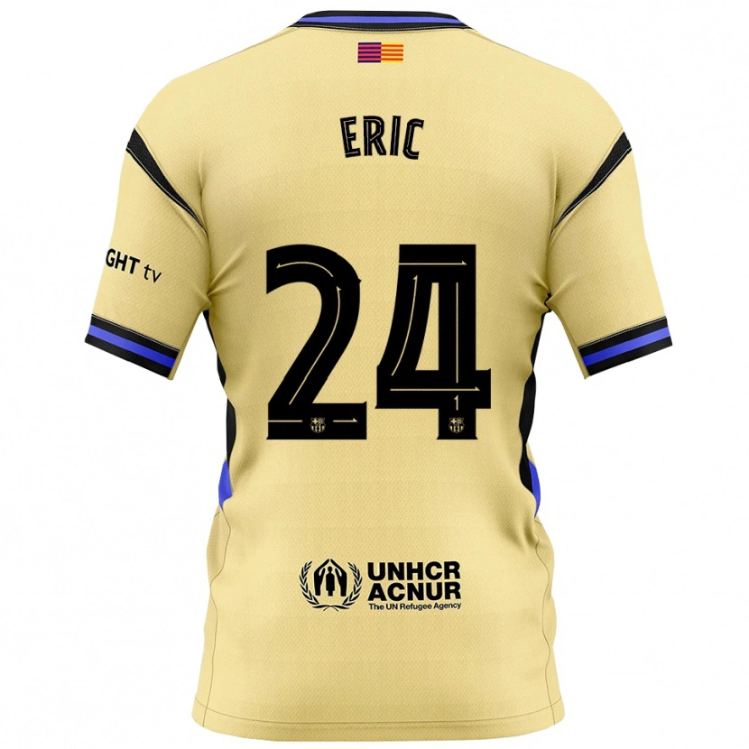 Danxenレディースエリック・ガルシア#24黄黒アウェイシャツ2025/26ジャージーユニフォーム