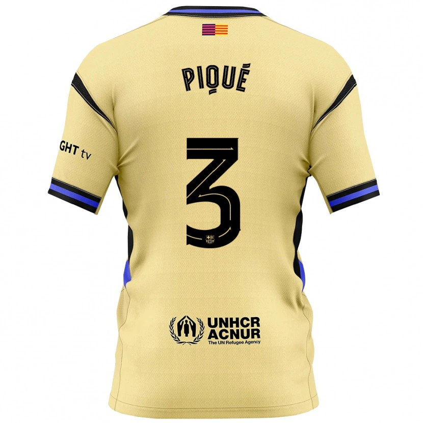 Danxenレディースジェラール・ピケ#3黄黒アウェイシャツ2025/26ジャージーユニフォーム