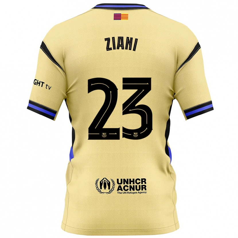 DanxenレディースIsmael Ziani#23黄黒アウェイシャツ2025/26ジャージーユニフォーム