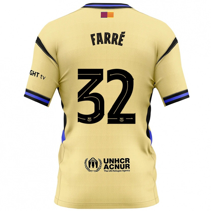 DanxenレディースLandry Farré#32黄黒アウェイシャツ2025/26ジャージーユニフォーム