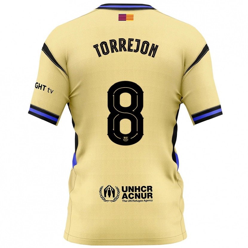 Danxenレディースマルタ・トレホン#8黄黒アウェイシャツ2025/26ジャージーユニフォーム