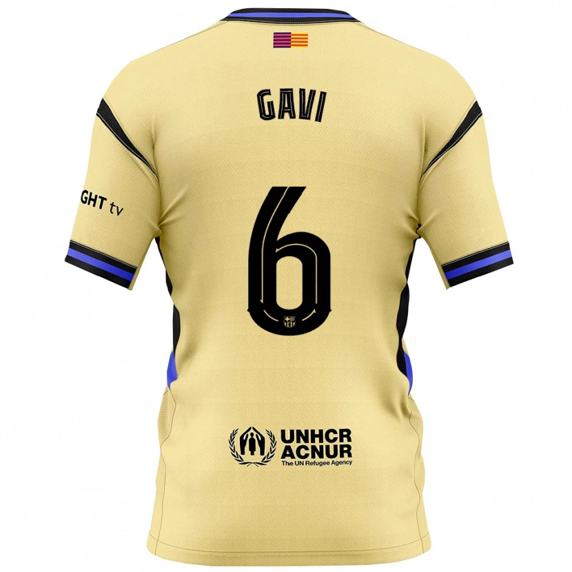 Danxenレディースガヴィ#6黄黒アウェイシャツ2025/26ジャージーユニフォーム