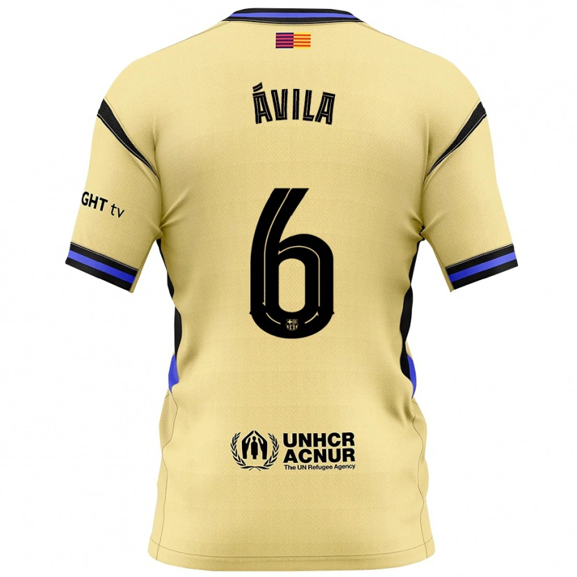 DanxenレディースDani Ávila#6黄黒アウェイシャツ2025/26ジャージーユニフォーム