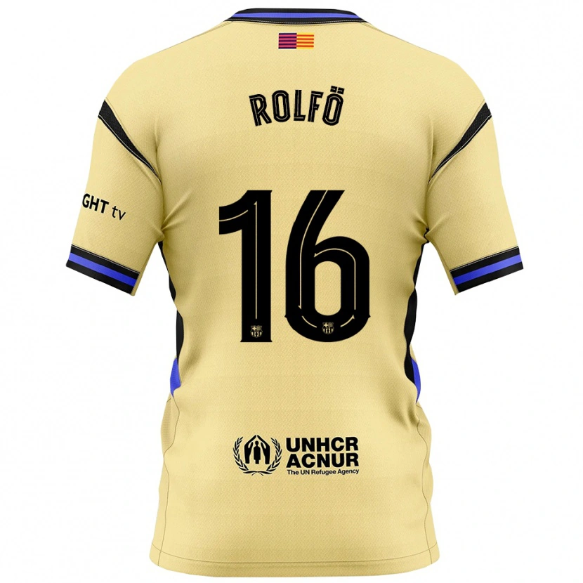 Danxenレディースフリードリナ・ロルフォ#16黄黒アウェイシャツ2025/26ジャージーユニフォーム