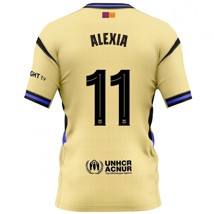Danxenレディースアレクシア・プテジャス#11黄黒アウェイシャツ2025/26ジャージーユニフォーム