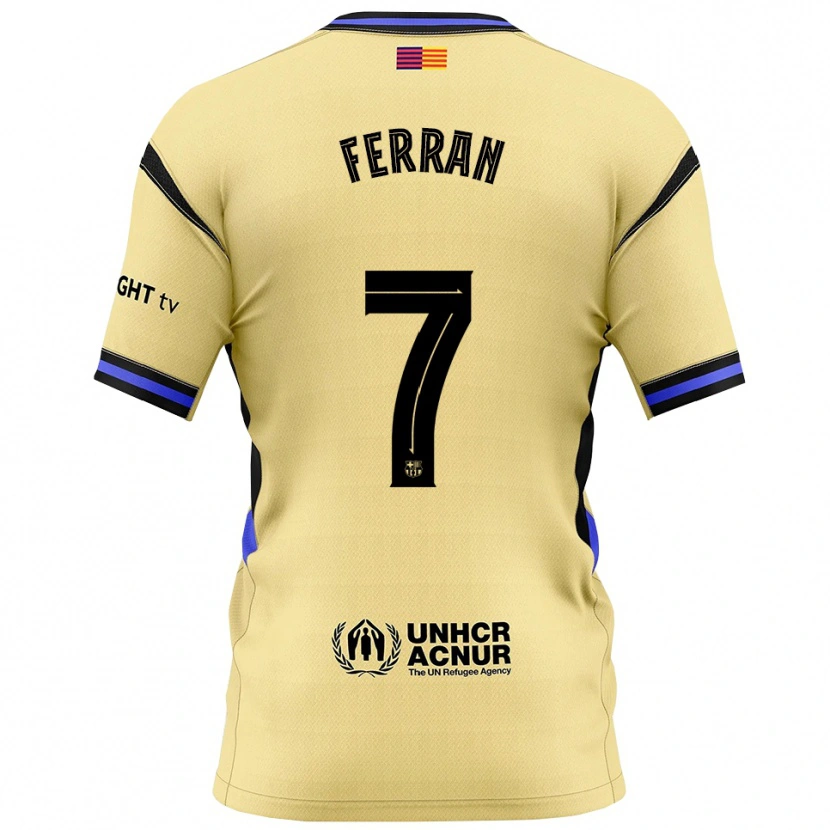 Danxenレディースフェラン・トーレス#7黄黒アウェイシャツ2025/26ジャージーユニフォーム