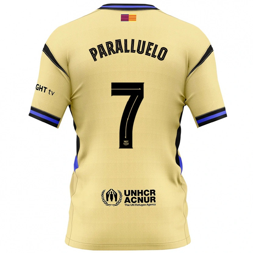 Danxenレディースサルマ・パラルエロ#7黄黒アウェイシャツ2025/26ジャージーユニフォーム